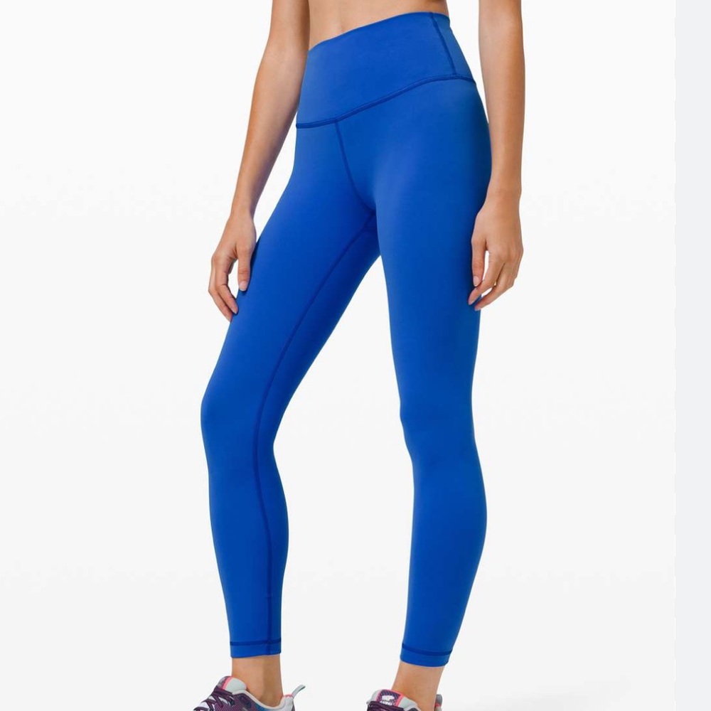 Lululemon Wunder train High-Rise 25” Size 6 color Cerulean Blue